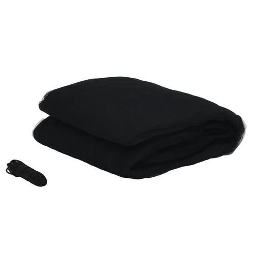 Myggenet til parasol 220 Φ300x230 cm trådnet sort