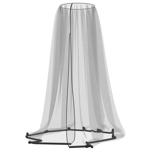 Myggenet til parasol 220 Φ300x230 cm trådnet sort