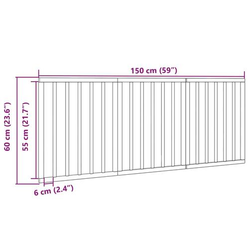 Hundelåge 3 paneler 150 cm poppeltræ