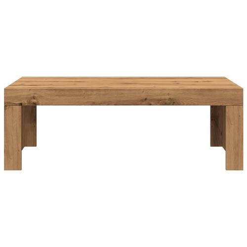 Sofabord 102x50x35 cm konstrueret træ kunsteg