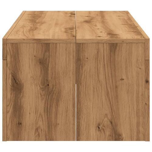 Sofabord 102x50x35 cm konstrueret træ kunsteg