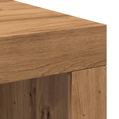 Sofabord 102x50x35 cm konstrueret træ kunsteg