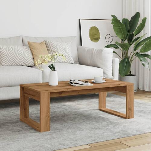 Sofabord 102x50x35 cm konstrueret træ kunsteg