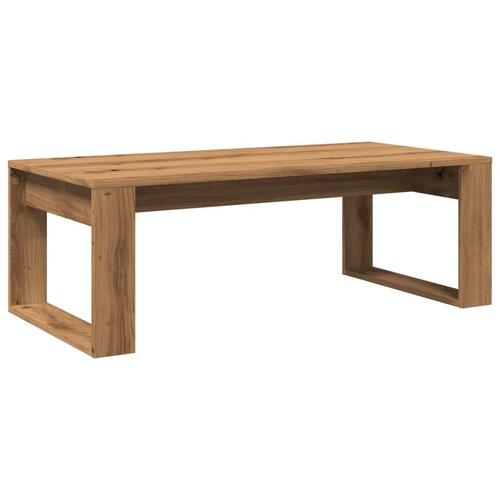 Sofabord 102x50x35 cm konstrueret træ kunsteg