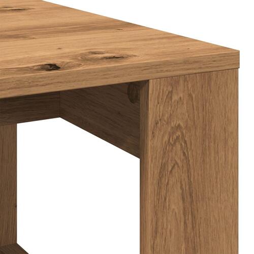 Sofabord 102x50x35 cm konstrueret træ kunsteg