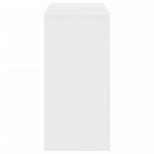 Barbord 102x50x103,5 cm konstrueret træ hvid