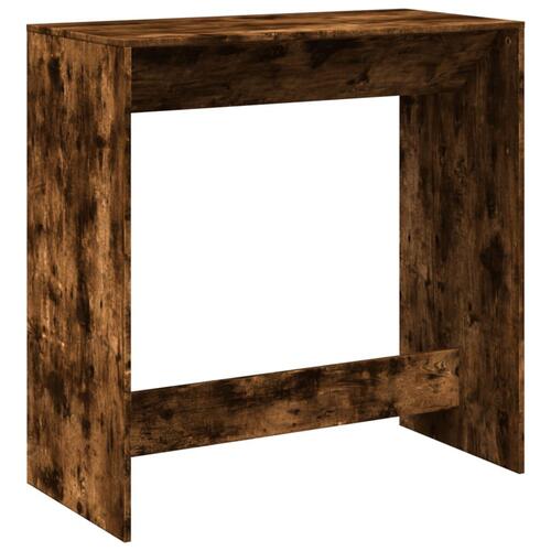 Barbord 102x50x103,5 cm konstrueret træ røget egetræsfarve