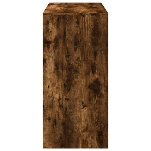 Barbord 102x50x103,5 cm konstrueret træ røget egetræsfarve