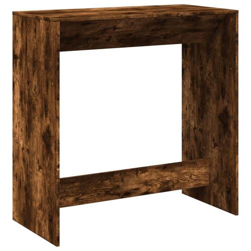 Barbord 102x50x103,5 cm konstrueret træ røget egetræsfarve