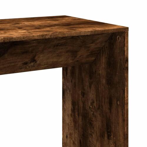 Barbord 102x50x103,5 cm konstrueret træ røget egetræsfarve