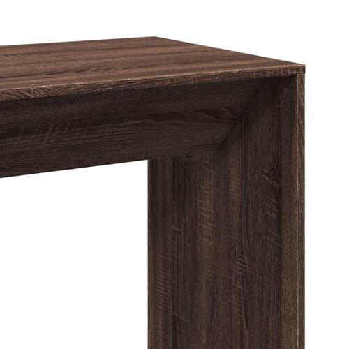 Barbord 102x50x103,5 cm konstrueret træ brun egetræsfarve