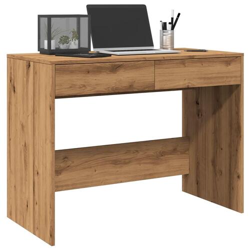 Skrivebord 101x50x76,5 cm konstrueret træ kunsteg