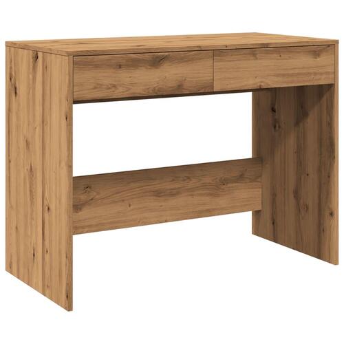 Skrivebord 101x50x76,5 cm konstrueret træ kunsteg