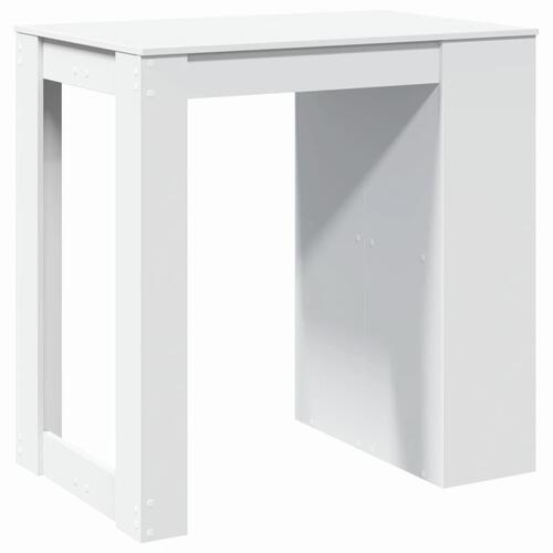 Barbord 102x70x103,5 cm konstrueret træ hvid