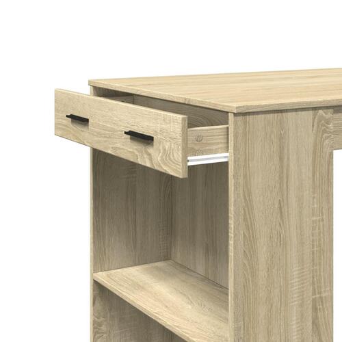 Barbord 102x70x103,5 cm konstrueret træ sonoma-eg