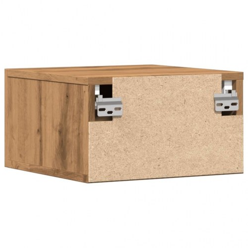Væghængt sengebord 35×35×20 cm - kunsteg