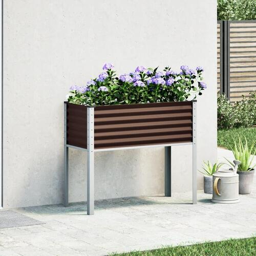 Plantekasse 100x41x90cm stål brun