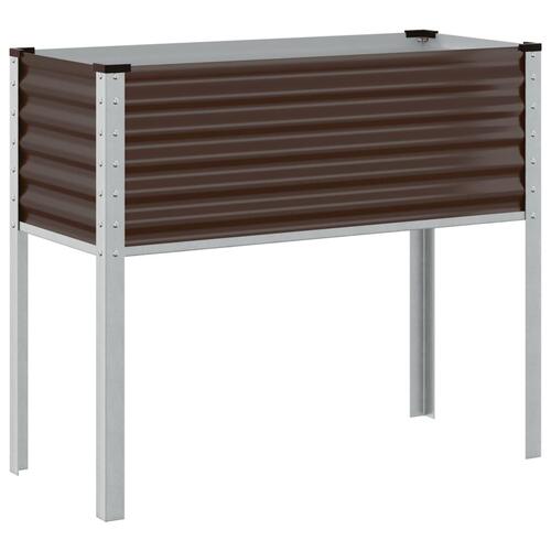 Plantekasse 100x41x90cm stål brun