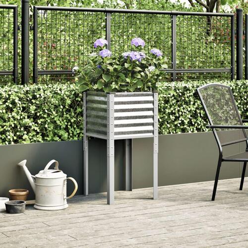 Plantekasse 45x45x88 cm galvaniseret stål