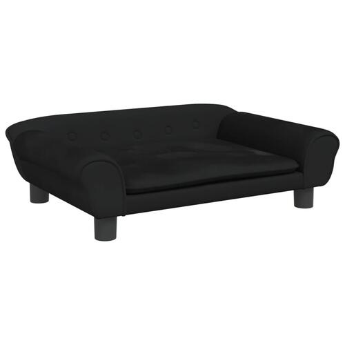 Hundeseng 70x48x22 cm velour sort
