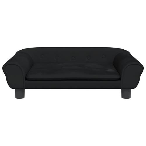 Hundeseng 70x48x22 cm velour sort