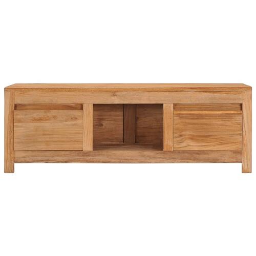 Tv-bord 100x30x35 cm massivt teaktræ