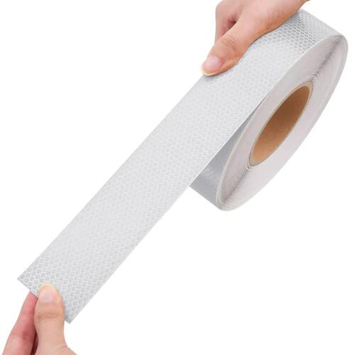 Reflekstape 5 cm x 50 m PVC hvid