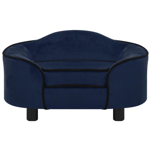 Hundesofa 67x47x36 cm plys blå