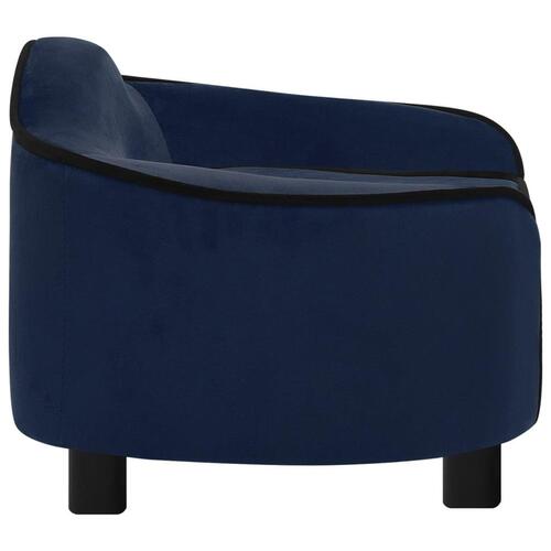 Hundesofa 67x47x36 cm plys blå