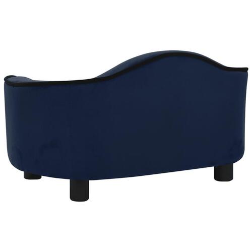 Hundesofa 67x47x36 cm plys blå