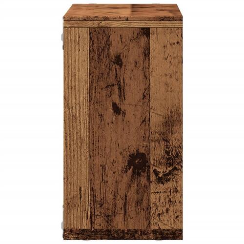Vægskab 60x16x30 cm konstrueret træ antikt træ