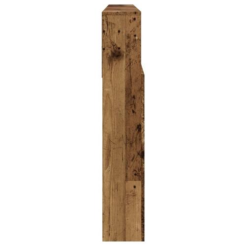Sengegavl med opbevaring 200x19x103,5 cm konstrueret træ