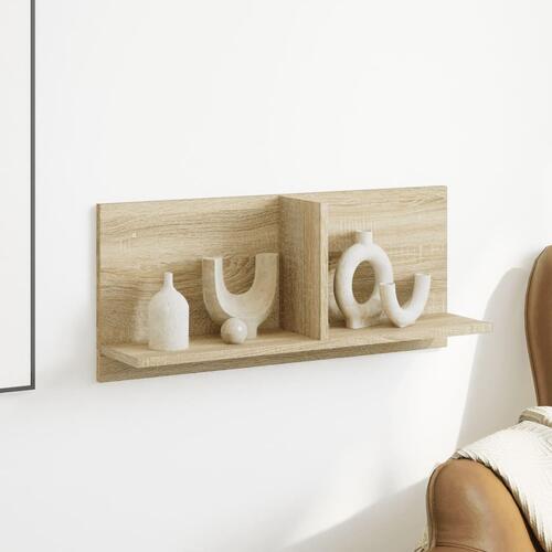Vægskab 70x16,5x30 cm konstrueret træ sonoma-eg