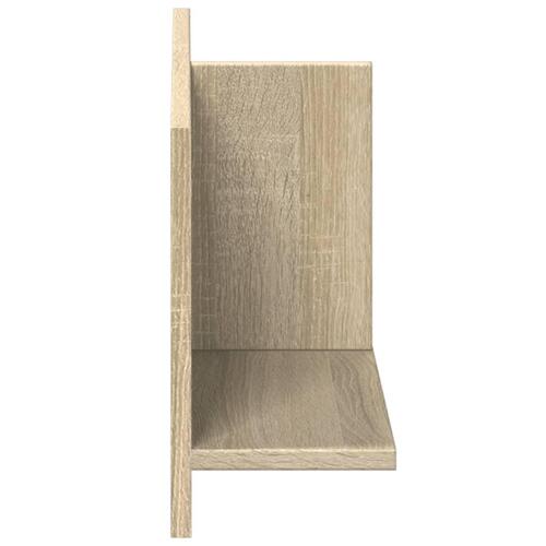 Vægskab 70x16,5x30 cm konstrueret træ sonoma-eg