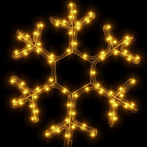 Snefnug julefigur 72 LED'er 38x37 cm varmt hvidt lys