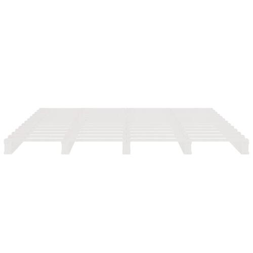 Palleseng 180x200 cm Super King massivt fyrretræ hvid