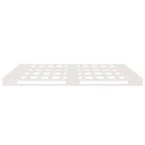 Palleseng 180x200 cm Super King massivt fyrretræ hvid