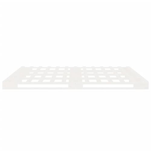 Sengeramme uden madras 160x200 cm massivt fyrretræ hvid