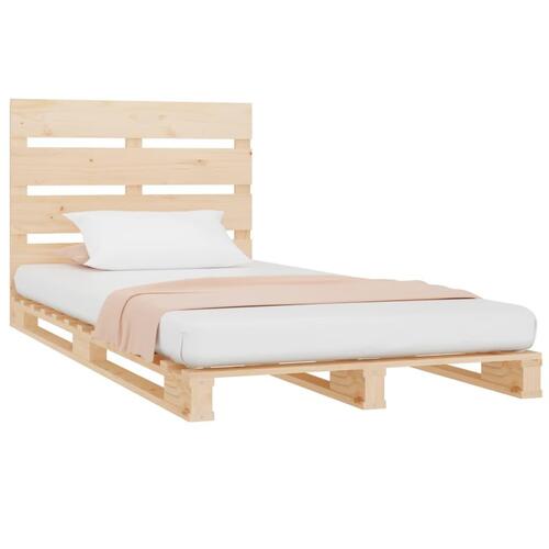 Sengeramme uden madras 90x200 cm massivt fyrretræ