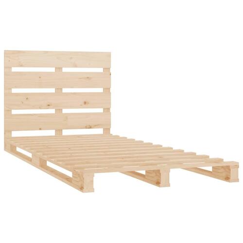 Sengeramme uden madras 90x200 cm massivt fyrretræ