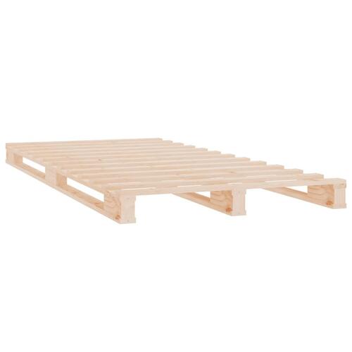 Sengeramme uden madras 90x200 cm massivt fyrretræ