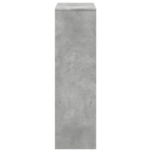 Bogreol/rumdeler i konstrueret træ - 99 × 29 × 99 cm, 3 niveauer, betongrå