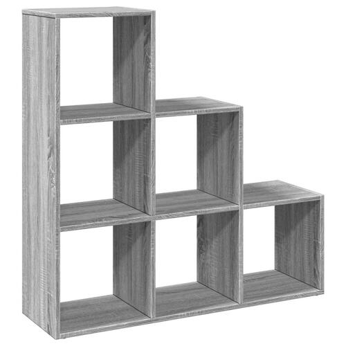 Bogreol/rumdeler 99x29x99 cm 3 niveauer konstrueret træ