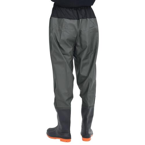 Waist waders med støvler str. 43 mørkegrøn