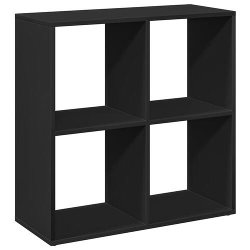 Bogreol/rumdeler 69,5x29x69,5 cm konstrueret træ sort