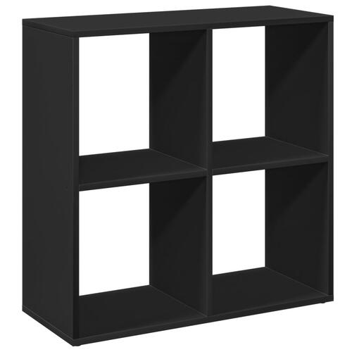 Bogreol/rumdeler 69,5x29x69,5 cm konstrueret træ sort