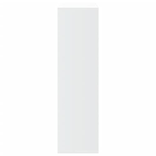 Bogreol/rumdeler 69,5x29x103,5 cm konstrueret træ hvid