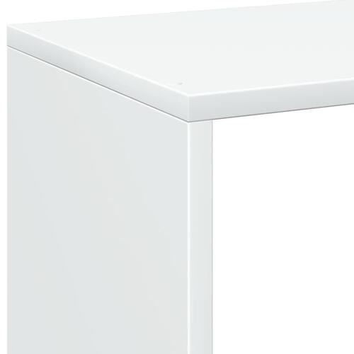 Bogreol/rumdeler 69,5x29x103,5 cm konstrueret træ hvid