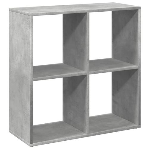 Bogreol/rumdeler 69,5x29x69,5 cm konstrueret træ betongrå
