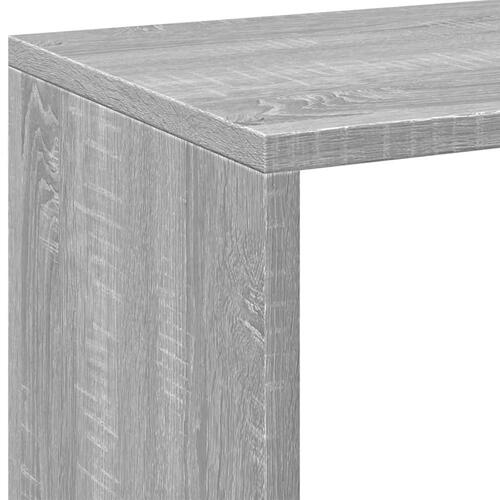 Bogreol/rumdeler 102x29x103,5 cm konstrueret træ grå sonoma-eg